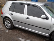 Volkswagen Golf 4 1997–2006 Logu vēja deflektori HB (4 gab., Sunplex Sport) foto 3
