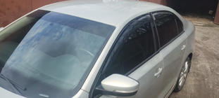 Volkswagen Jetta 2011–2018 Logu vēja deflektori (4 gab., Sunplex Sport) foto 2