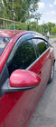 Chevrolet Cruze 2009–2015 Logu vēja deflektori ar hromētu moldingu (4 gab., Sunplex Chrome) foto 4