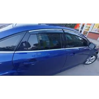 Logu vēja deflektori ar hromētu moldingu HB/Sedan (4 gab., Sunplex Chrome) foto 2