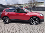 Nissan Qashqai 2007–2010 Logu vēja deflektori ar hromētu moldingu (4 gab., Sunplex Chrome) foto 4