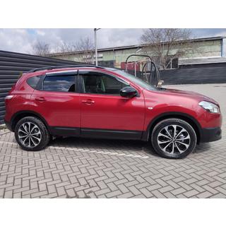 Logu vēja deflektori ar hromētu moldingu (4 gab., Sunplex Chrome) Nissan Qashqai 2007–2010 foto 4