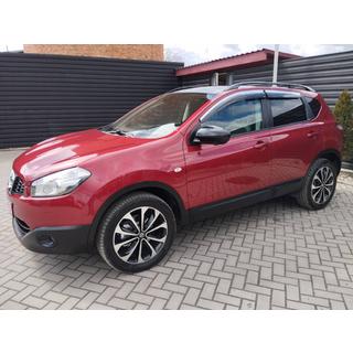 Logu vēja deflektori ar hromētu moldingu (4 gab., Sunplex Chrome) Nissan Qashqai 2010–2014 foto 4