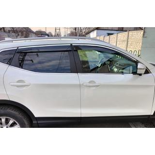 Logu vēja deflektori ar hromētu moldingu (4 gab., Sunplex Chrome) foto 3