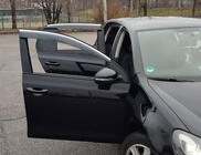 Volkswagen Golf 6 2008–2014 Logu vēja deflektori ar hroma moldingiem HB (4 gab., Sunplex Chrome) foto 10