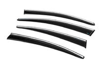 Volkswagen Passat B6 2006–2012 Logu vēja deflektori ar hromētu moldingu (4 gab., Sunplex Chrome) foto 7