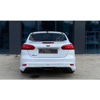 Sedan LIP spoileris (Sunplex, melns) (107,2 cm x 5,5 cm) Ford Focus III 2011–2017 foto 4