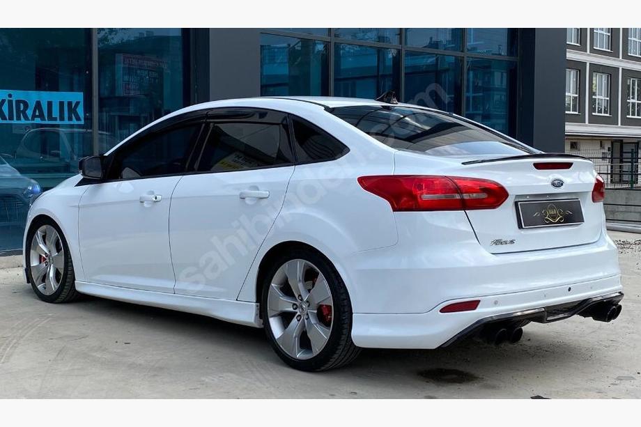 Ford Focus III 2011–2017 Sedan LIP spoileris (Sunplex, melns) (107,2 cm x 5,5 cm) Image
