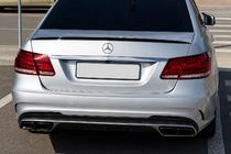 Mercedes E-class W212 2009–2016 LIP spoileris (Sunplex, melns) (130,5 cm x 5,8 cm) foto 1