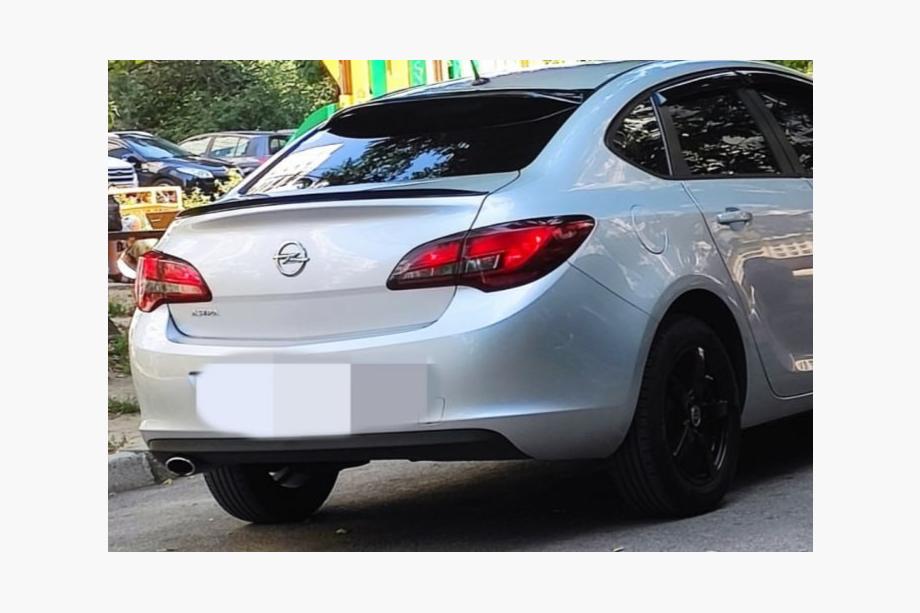 Opel Astra J 2009–2015 Sedan LIP spoileris (Sunplex, melns) (115 cm x 5,5 cm) Image