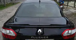 Renault Fluence 2009–2016 LIP spoileris (Sunplex, melns) (125,4 cm x 7,2 cm) foto 1