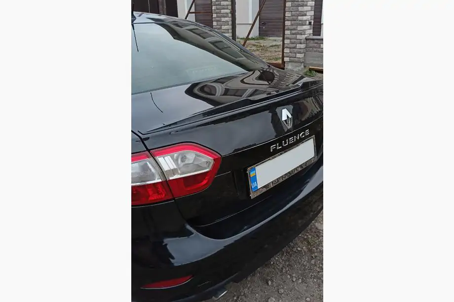 Renault Fluence 2009–2016 LIP spoileris (Sunplex, melns) (125,4 cm x 7,2 cm) Foto 4