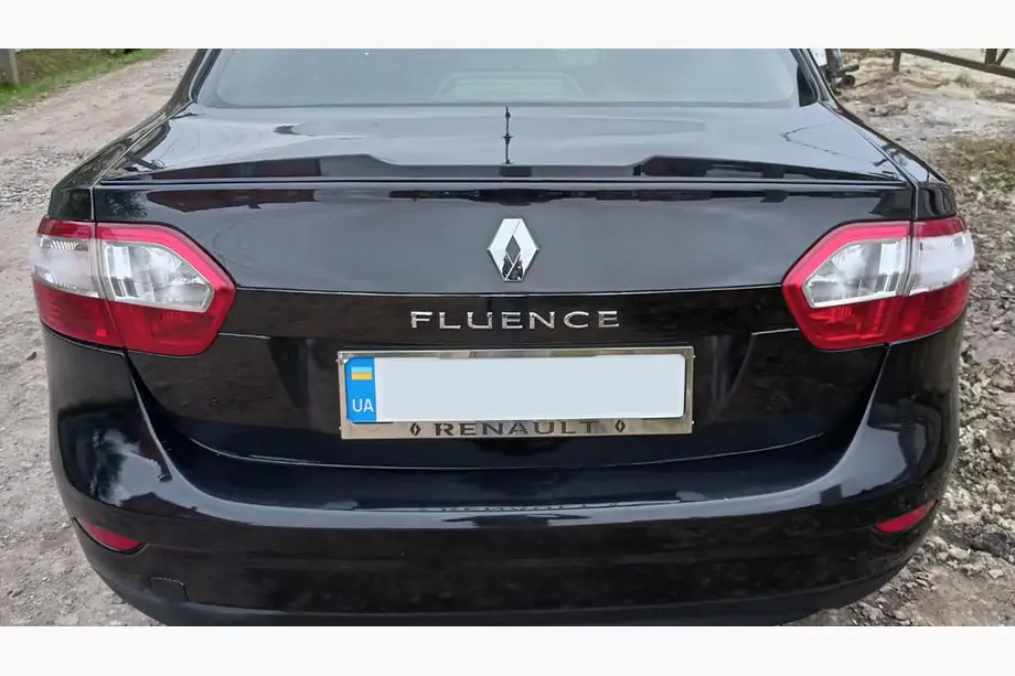 Renault Fluence 2009–2016 LIP spoileris (Sunplex, melns) (125,4 cm x 7,2 cm) Foto 2