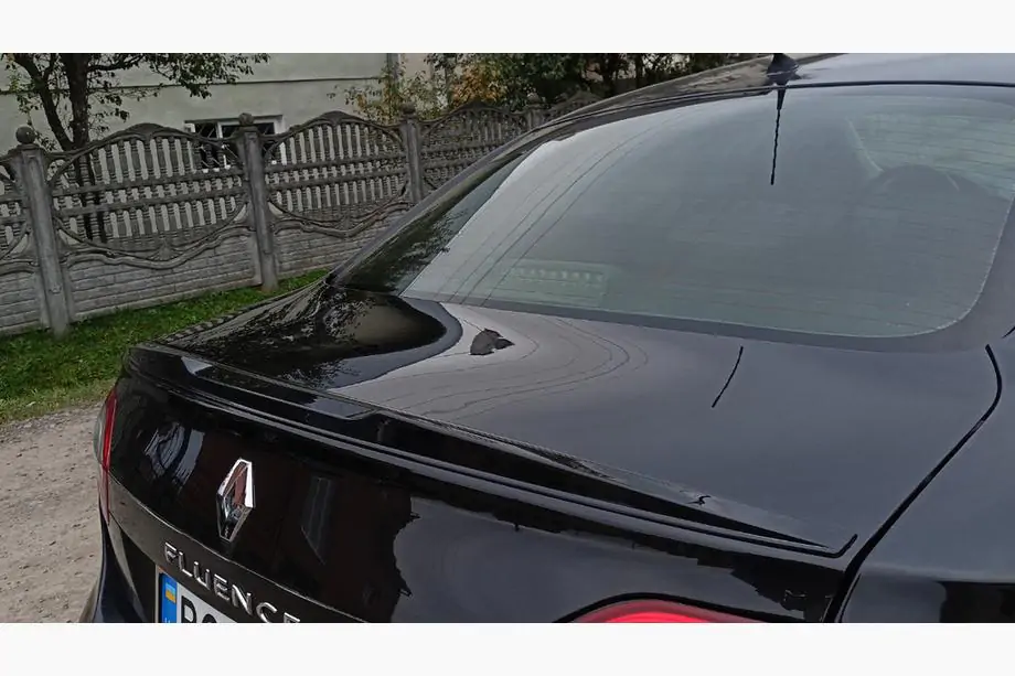 Renault Fluence 2009–2016 LIP spoileris (Sunplex, melns) (125,4 cm x 7,2 cm) Foto 3
