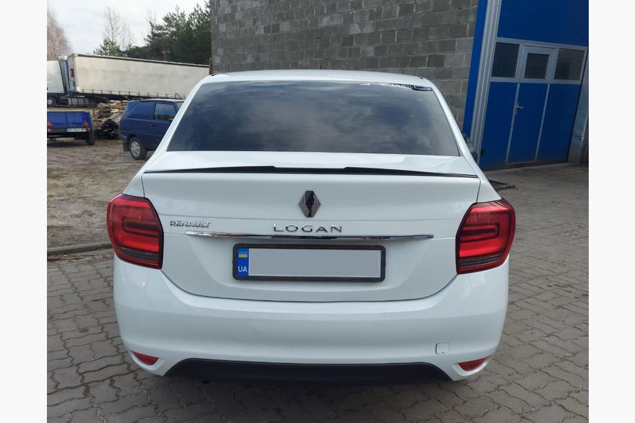 Renault Logan II 2013–2022 Lūpas spoileris (Sunplex, melns) (118,5 cm x 5,5 cm) Foto 1