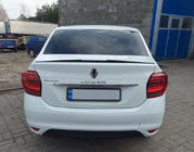 Dacia Logan II 2013–2022 Lūpas spoileris (Sunplex, melns) (118,5 cm x 5,5 cm) foto 2
