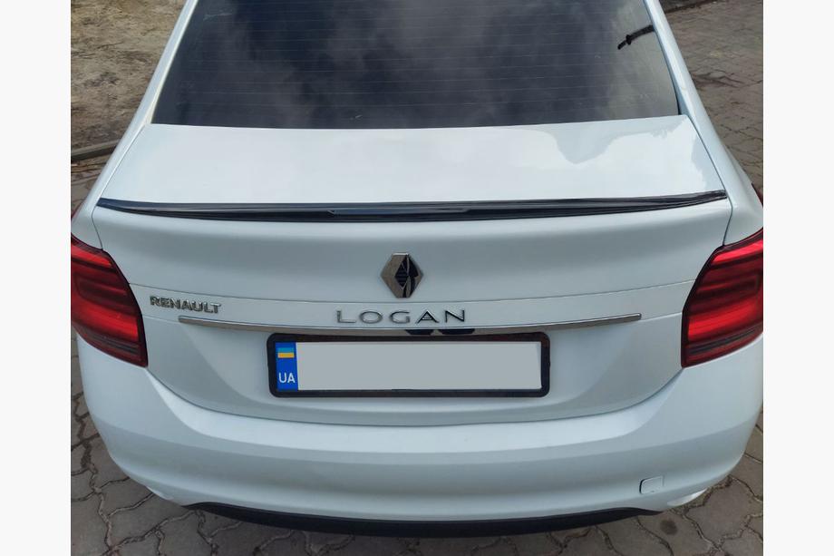 Dacia Logan II 2013–2022 Lūpas spoileris (Sunplex, melns) (118,5 cm x 5,5 cm) Image