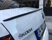 Skoda Octavia III A7 2013–2019 LIP spoilers (Sunplex, melns) (115,4 cm x 6 cm) foto 1