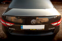 Skoda Superb 2015–2024 LIP spoilers (Sunplex, melns) (119,2 cm x 7,3 cm) foto 3