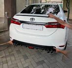 Toyota Corolla 2013–2019 LIP spoileris (Sunplex, melns) (118 cm * 6,4 cm) foto 2