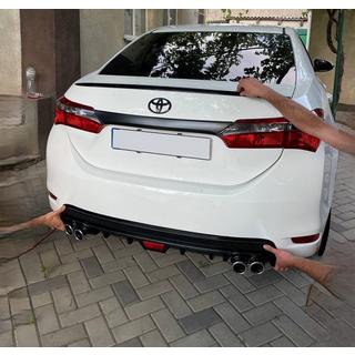LIP spoileris (Sunplex, melns) (118 cm * 6,4 cm) Toyota Corolla 2013–2019 foto 2