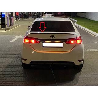 LIP spoileris (Sunplex, melns) (118 cm * 6,4 cm) Toyota Corolla 2013–2019 foto 3