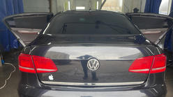 Volkswagen Passat B7 2012–2015 Lip spoileris (Sunplex, melns, EU modeļiem) (115,8 cm x 6,3 cm) foto 6