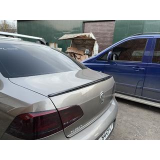 Lip spoileris (Sunplex, melns, EU modeļiem) (115,8 cm x 6,3 cm) Volkswagen Passat B7 2012–2015 foto 3