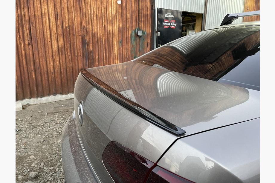 Volkswagen Passat B7 2012–2015 Lip spoileris (Sunplex, melns, EU modeļiem) (115,8 cm x 6,3 cm) Image