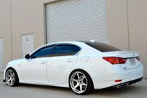 Lexus GS 2011–2020 Logu vēja deflektori ar hromētu moldinglīsti (4 gab., HIC) foto 4