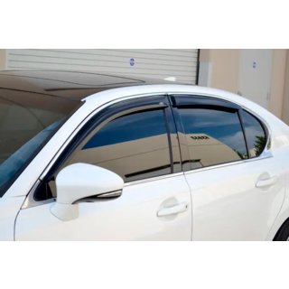 Logu vēja deflektori ar hromētu moldinglīsti (4 gab., HIC) Lexus GS 2011–2020 foto 1