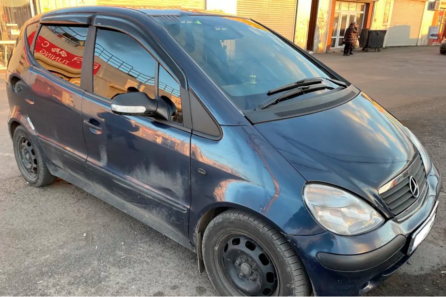Mercedes A-slass W168 1997–2004 Logu vēja deflektori Short (4 gab., HIC) Foto 4