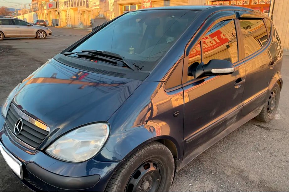 Mercedes A-slass W168 1997–2004 Logu vēja deflektori Short (4 gab., HIC) Foto 1