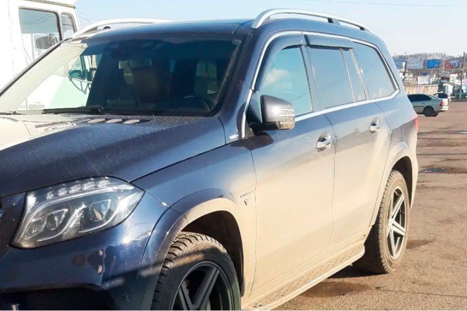 Mercedes GLE W167 2018– Logu vēja deflektori ar hromētu moldinglīsti (4 gab., HIC) Image