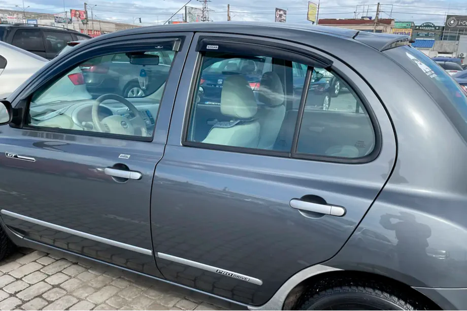 Nissan Micra K12 2003–2010 Logu vēja deflektori (4 gab., HIC) Foto 2
