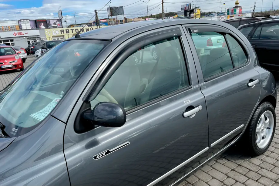 Nissan Micra K12 2003–2010 Logu vēja deflektori (4 gab., HIC) Foto 1