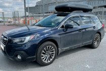 Subaru Legacy 2014–2019 Logu vēja deflektori ar hromētu līsti (4 gab., HIC) foto 3