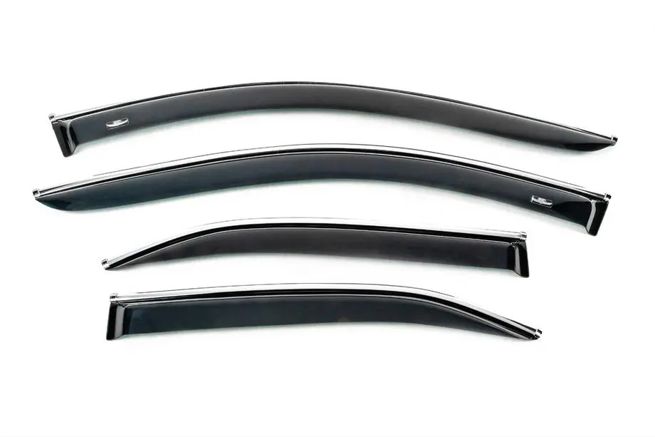 Toyota Camry 2006–2011 Logu vēja deflektori ar hroma līsti (USA, 4 gab., HIC) Foto 1