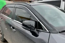 Toyota Rav 4 2019–2025 Logu vēja deflektori ar hromētu moldinglīsti (4 gab., HIC) foto 1