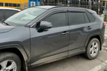 Toyota Rav 4 2019–2025 Logu vēja deflektori ar hromētu moldinglīsti (4 gab., HIC) foto 5