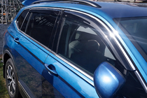 Volkswagen Tiguan 2016–2023 Logu vēja deflektori Allspace LWB (4 gab., HIC) foto 1