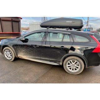 Logu vēja deflektori ar hromētu līsti (4 gab., HIC) Volvo V60 2011–2018 foto 3
