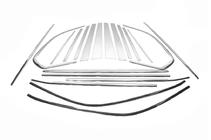 BMW X5 E70 2007–2013 Pilns logu rāmja apdares komplekts (nerūsējošais tērauds) foto 2