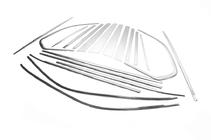 BMW X5 E70 2007–2013 Pilns logu rāmja apdares komplekts (nerūsējošais tērauds) foto 3