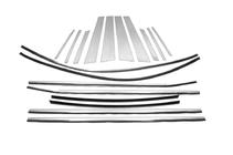 BMW X6 F16 2014–2019 Hromēto logu apmaļu komplekts (18 gab.) foto 2