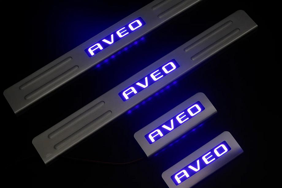 Chevrolet Aveo T300 2011–2020 Libao sliekšņu uzlikas (4 gab., nerūsējošais tērauds) Image
