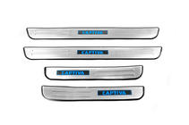 Chevrolet Captiva 2006–2019 Libao LED sliekšņu uzlikas (2006-2011, 4 gab., nerūsējošais tērauds) foto 2
