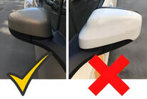 Ford Courier 2014–2023 Spoguļu uzlikas BMW-style (2014-2018, 2 gab.) foto 7