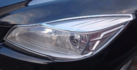 Ford Kuga/Escape 2013–2019 Hromētas priekšējo lukturu uzlikas 2013-2016 (ABS) foto 2