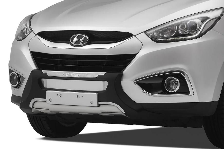 Hyundai IX-35 2010–2015 Priekšējā bampera plastmasas lūpa V4 Image